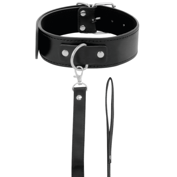 DARKNESS - COLLIER DE POSTURE AVEC CHAÎNE EN CUIR – Image 2