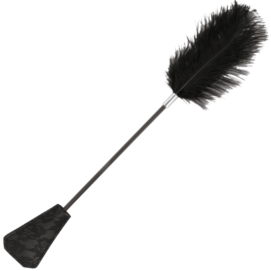 DARKNESS – FOUET PLUME DAMOUR NOIR 56 CM