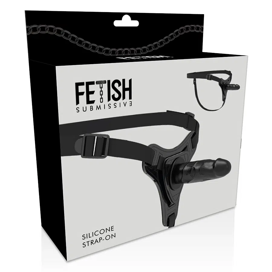 HARNAIS SOUMIS FETISH - SILICONE NOIR RÉALISTE 15 CM – Image 5