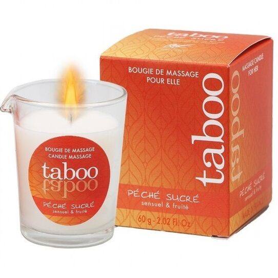 RUF – BOUGIE DE MASSAGE TABOO POUR SON ARÔME PECHE SUCRE NECTARINE