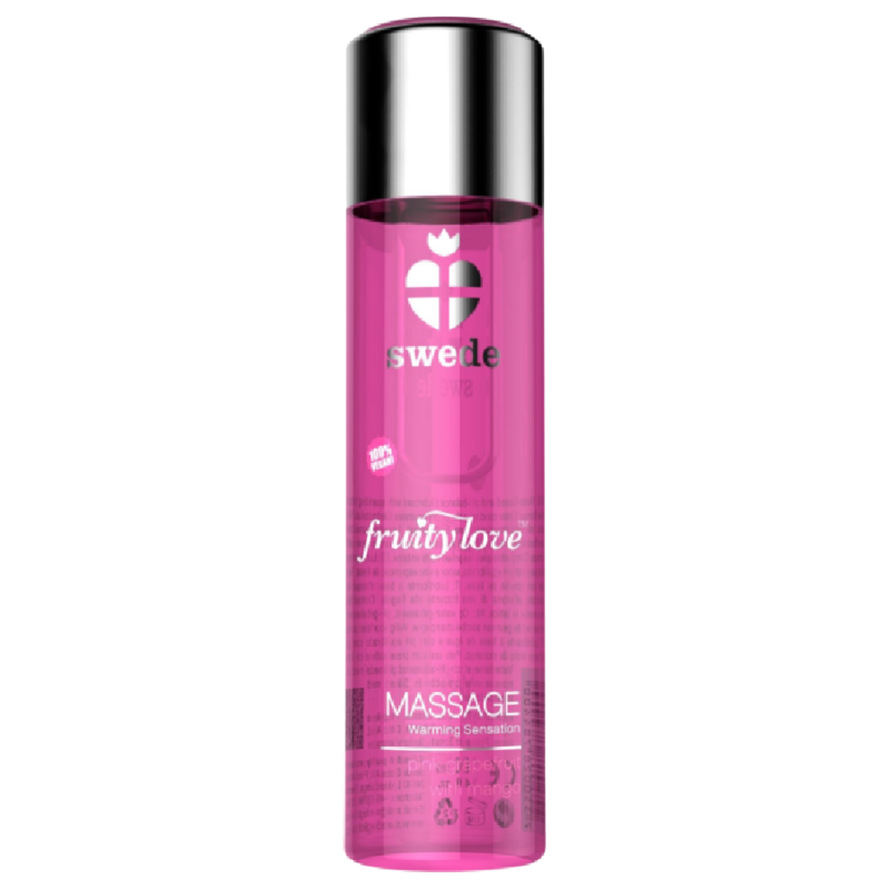 SWEDE – FRUITY LOVE HUILE À EFFET CHALEUR DE PAMPLEMOUSSE ET DE MANGUE 120 ML