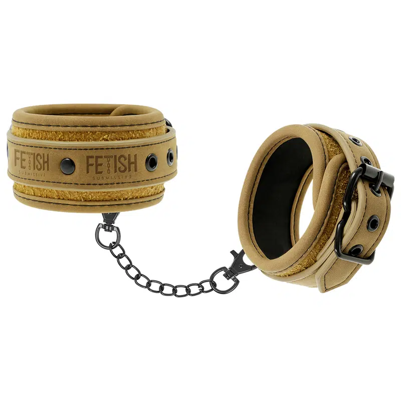 FETISH SUBMISSIVE ORIGEN - CHEVILLES EN CUIR VÉGAN AVEC DOUBLURE EN NÉOPRÈNE – Image 2