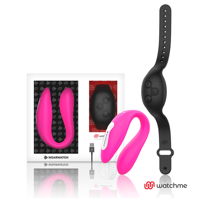 WEARWATCH – VIBRATEUR DOUBLE TECHNOLOGIE WATCHME FUCHSIA/AZABACHE